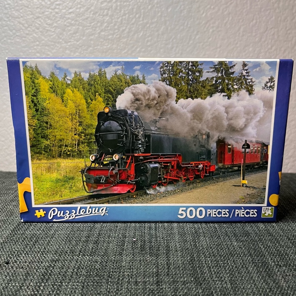 New/sealed Puzzlebug Old Steam Train Puzzle - 500 Pieces